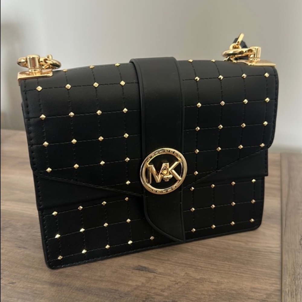 Michael Kors - Greenwich crossbody - Studded Black/Gold